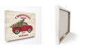 Stupell Industries Merry Christmas Vintage-Inspired Tree Truck Canvas Wall Art, 16" x 20"